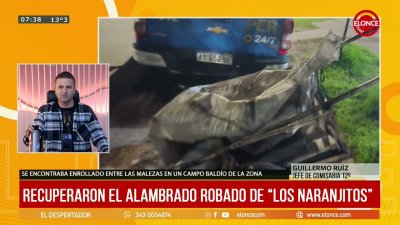 Recuperaron el alambrado robado del predio Los Naranjitos e identificaron a los presuntos autores